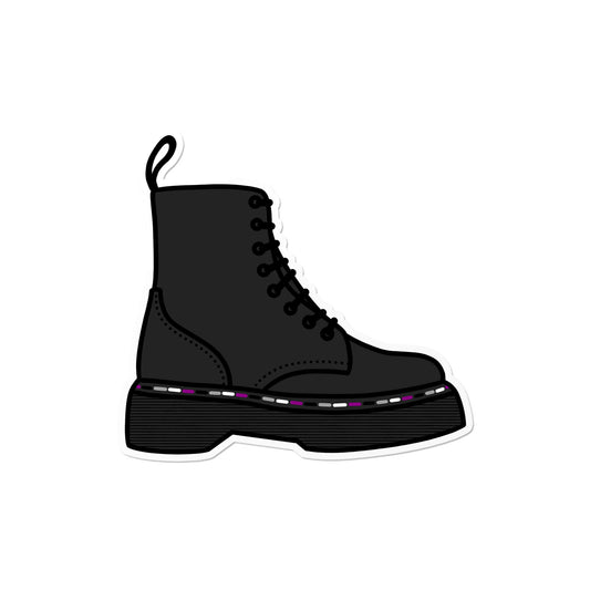 Asexual Boot Sticker