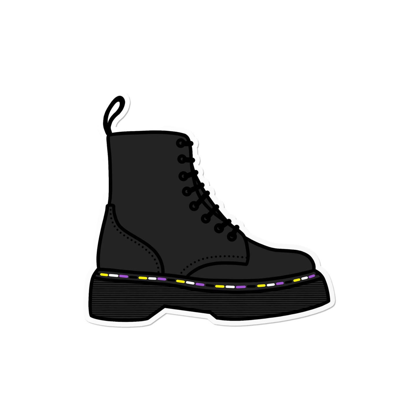 Nonbinary Boot Sticker