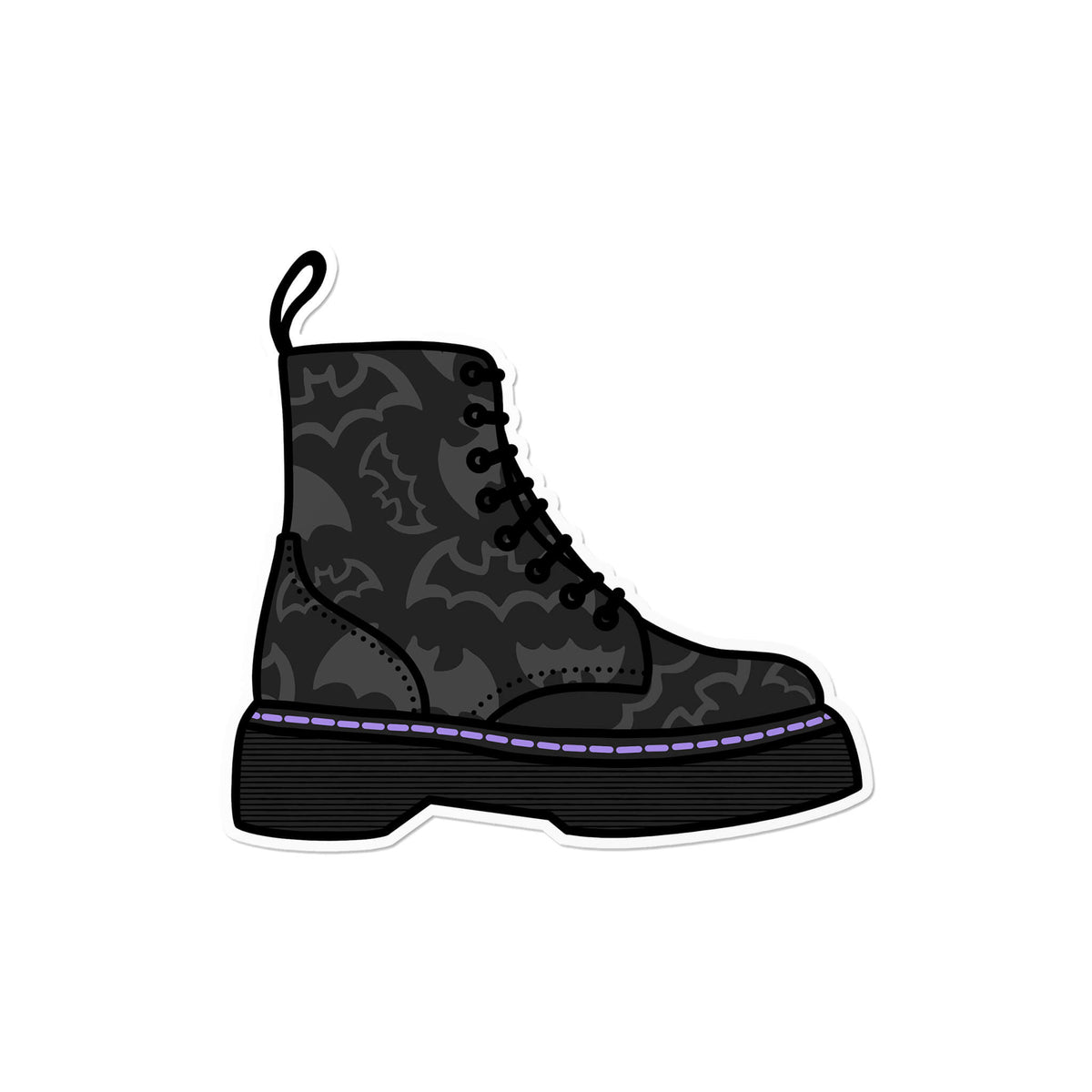 Spooky Boot Sticker