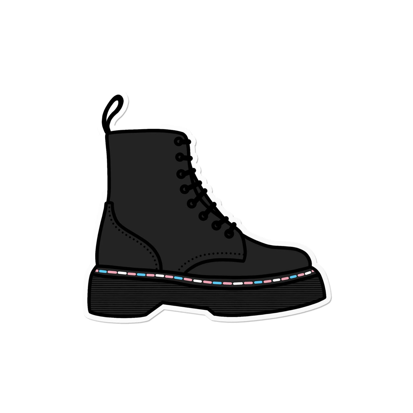 Transgender Boot Sticker