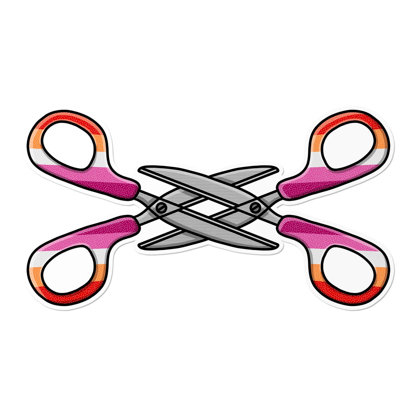 Lesbian Scissors Sticker