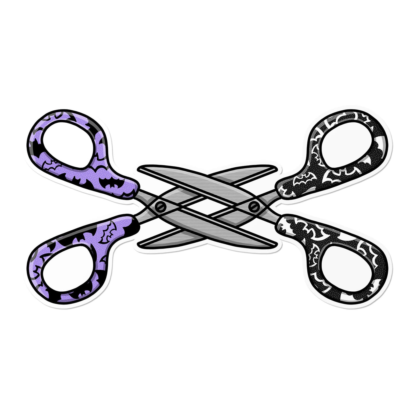 Spooky Scissors Sticker