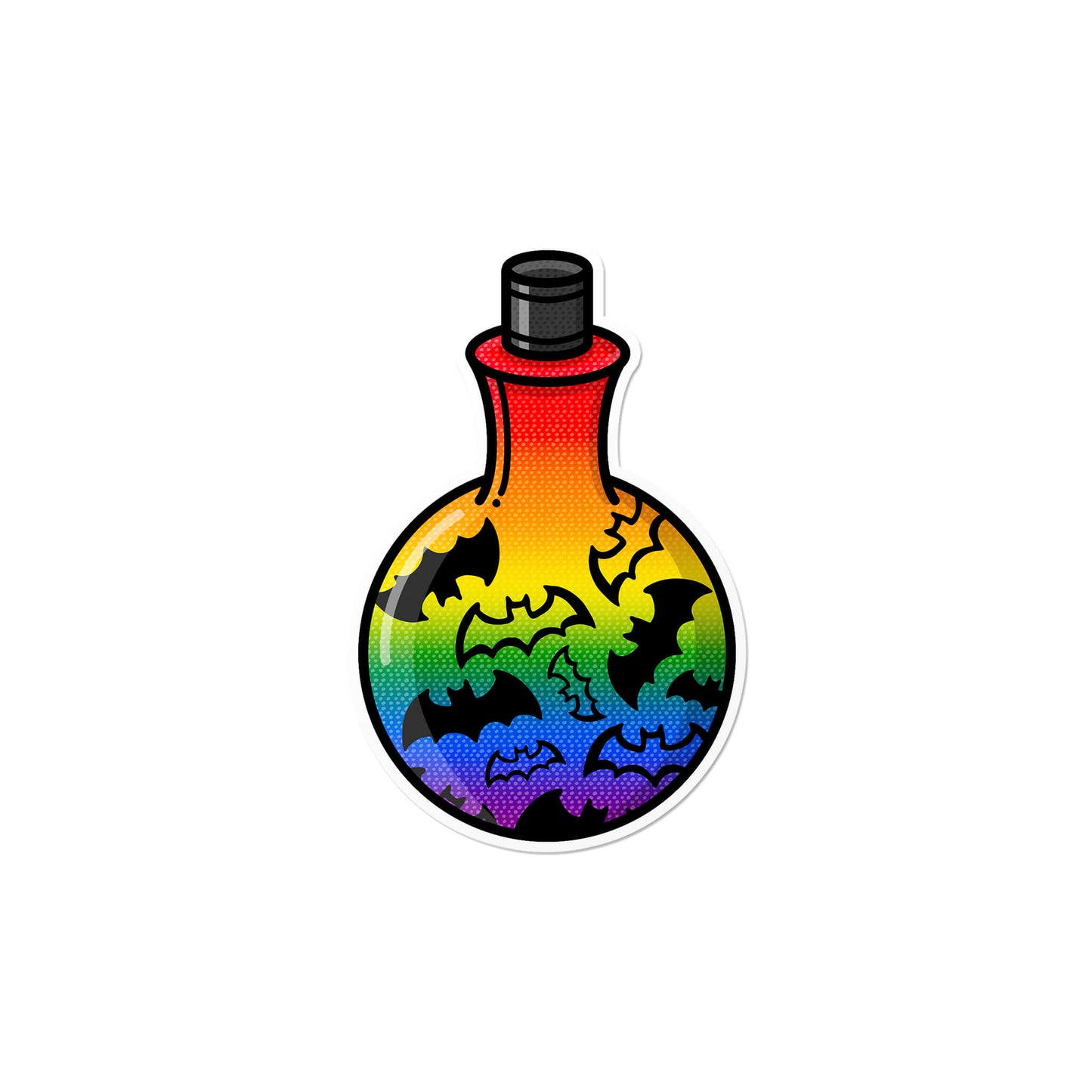 Queer Bat Potion Sticker