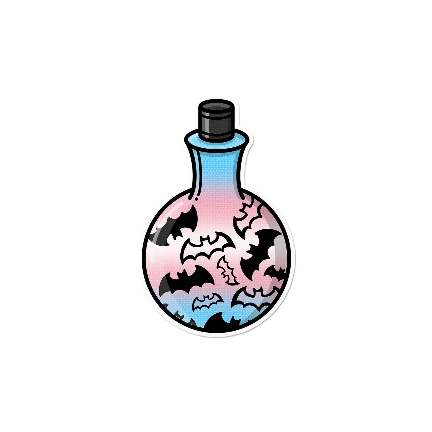 Transgender Bat Potion Sticker