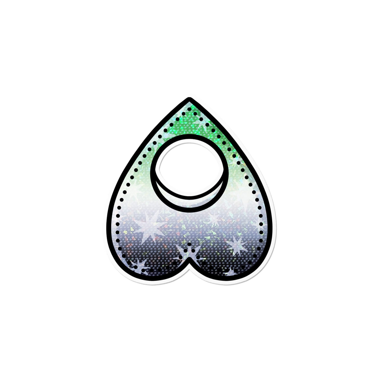 Holographic Aromantic Planchette Sticker