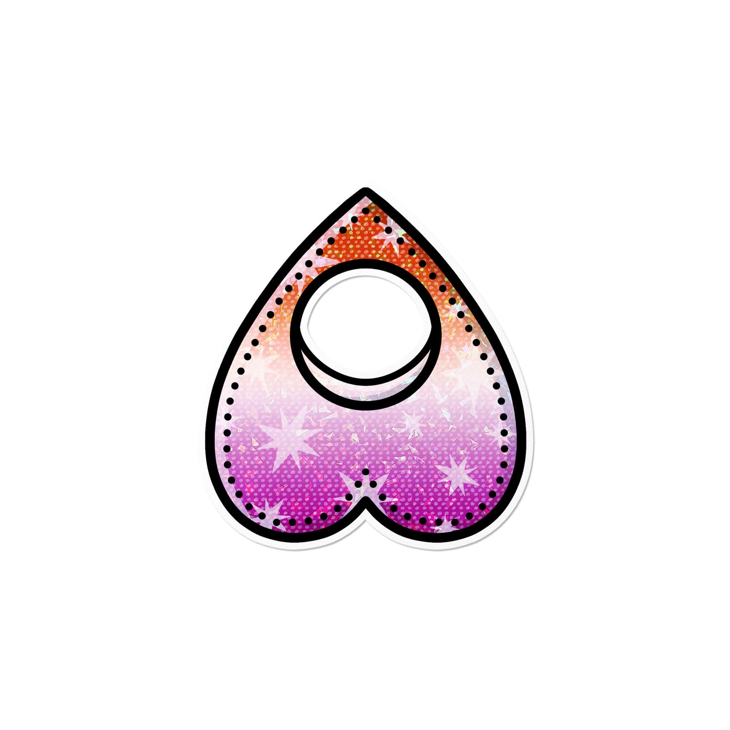 Holographic Lesbian Planchette Sticker