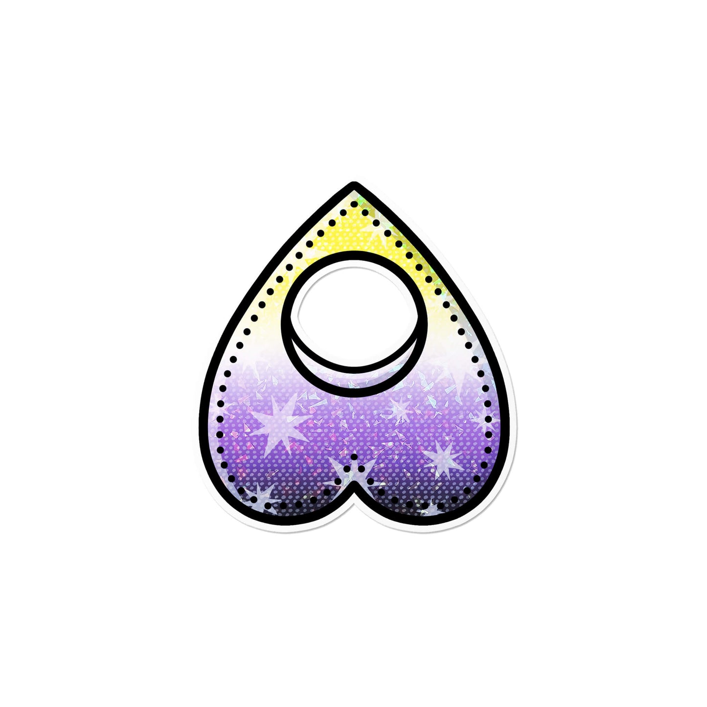 Holographic Nonbinary Planchette Sticker