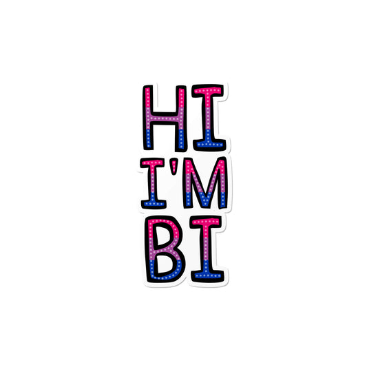Hi I'm Bi Sticker