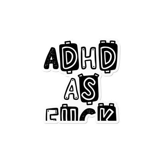 ADHD as F Sticker