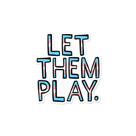 Transgender Let Them Play Sticker