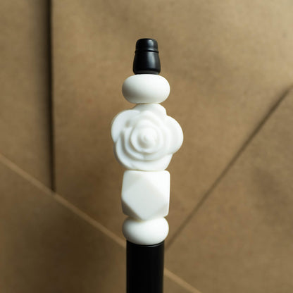 Monochrome Flower Pen