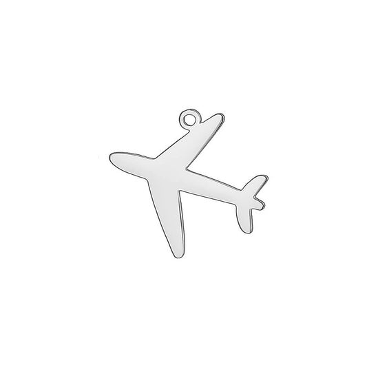 Airplane Stainless Steel Carabiner Charm
