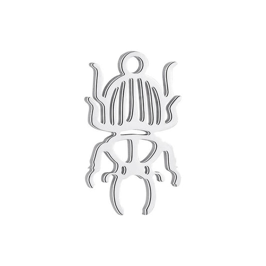 Beetle Stainless Steel Carabiner Charm