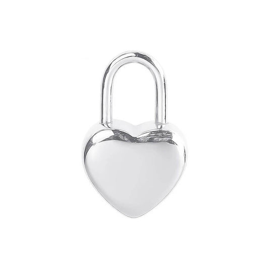 Heart Lock Stainless Steel Carabiner Charm