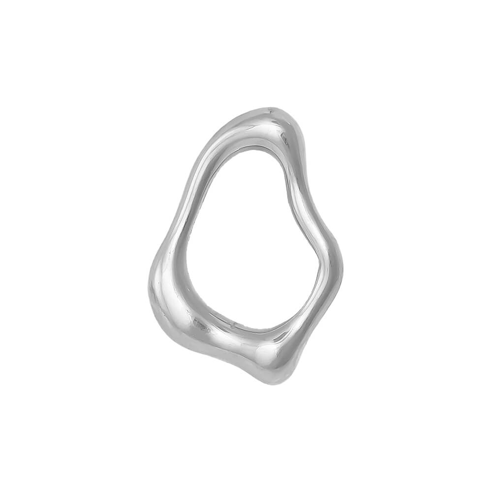 Irregular Drip Stainless Steel Carabiner Charm