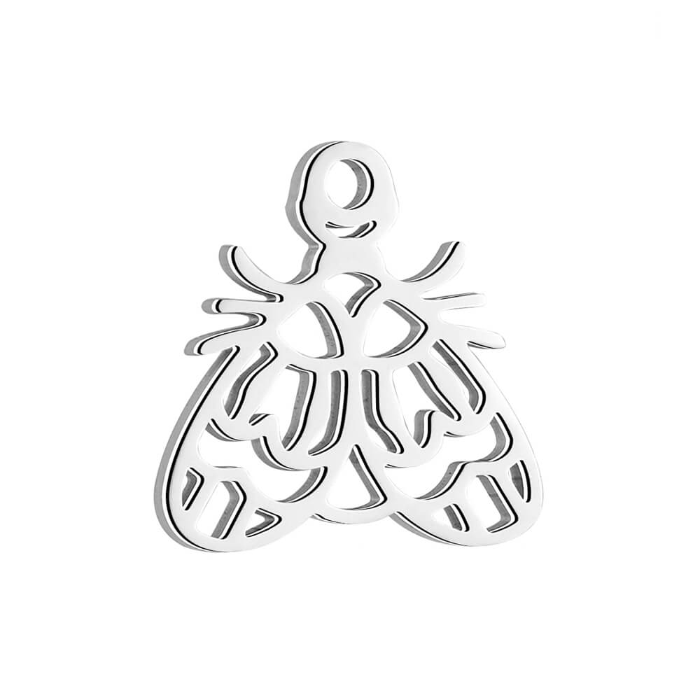 Mini Moth Stainless Steel Carabiner Charm