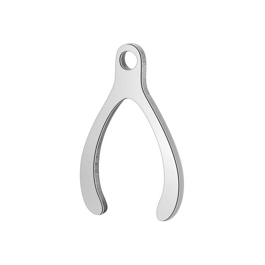 Wishbone Stainless Steel Carabiner Charm