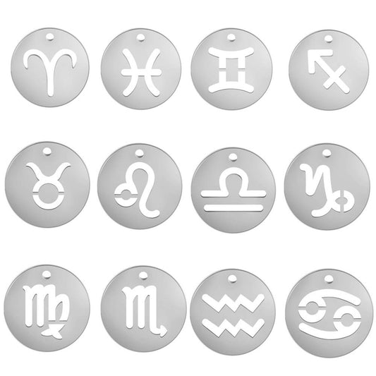 Zodiac Stainless Steel Carabiner Charm