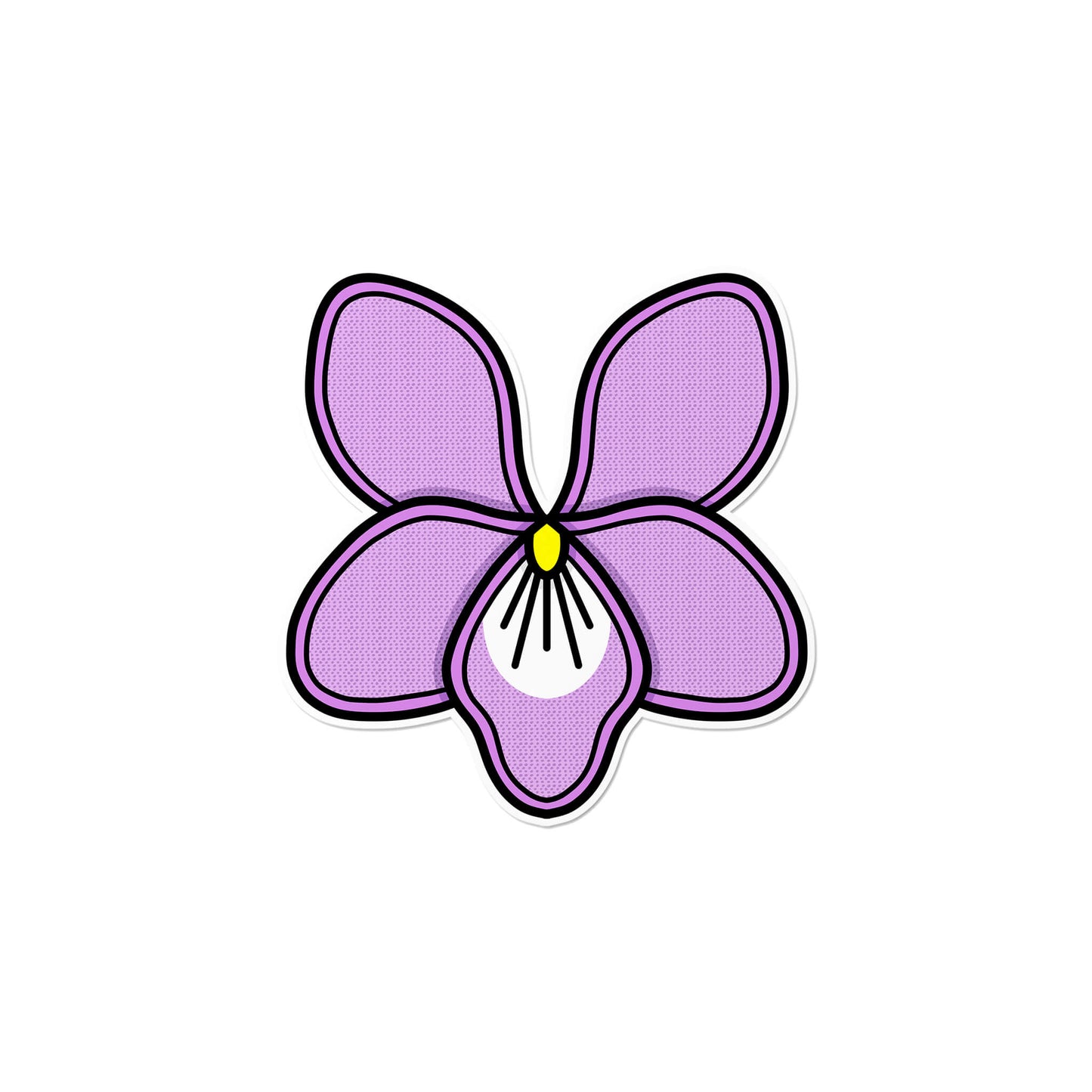 Violet Flower Sticker