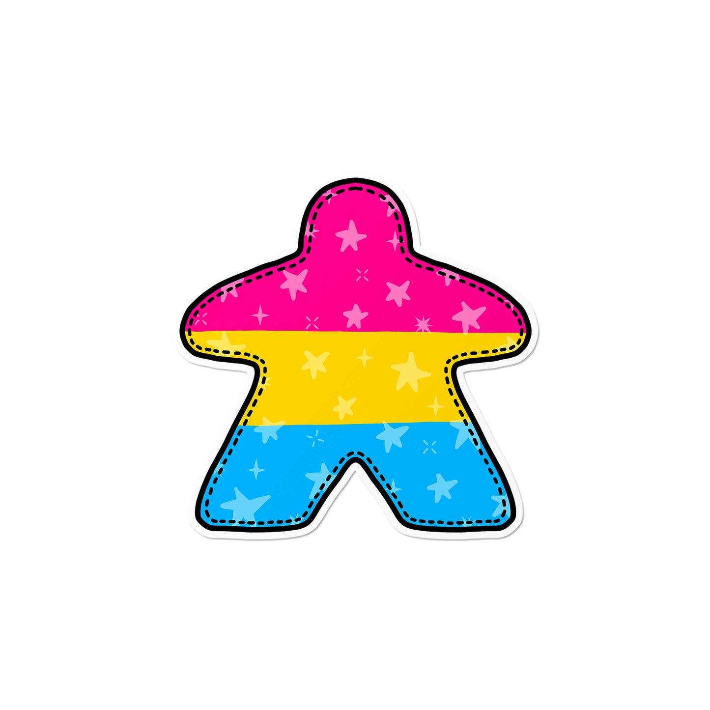 Pansexual Board Game Meeple Sticker