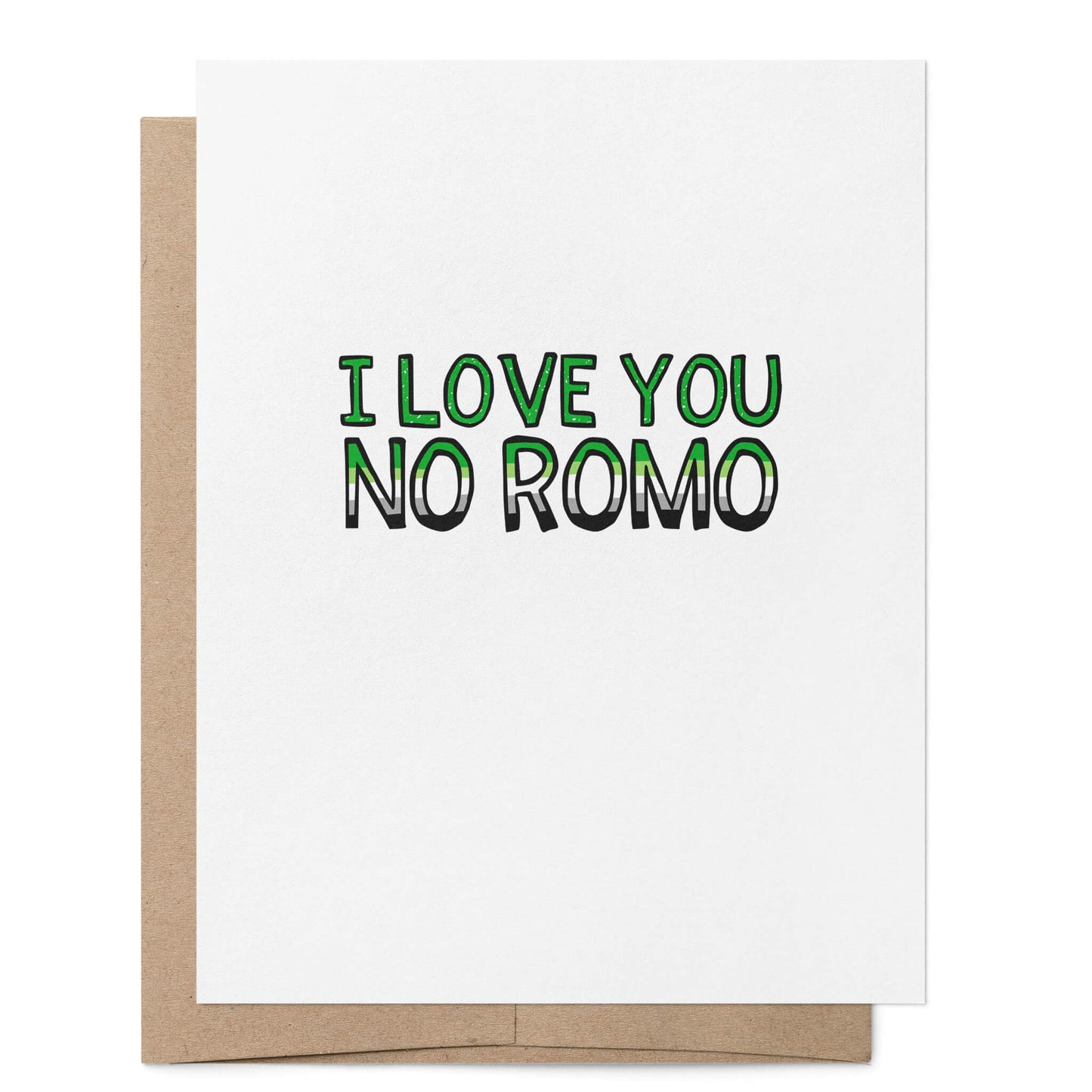 Aromantic I Love You No Romo Card