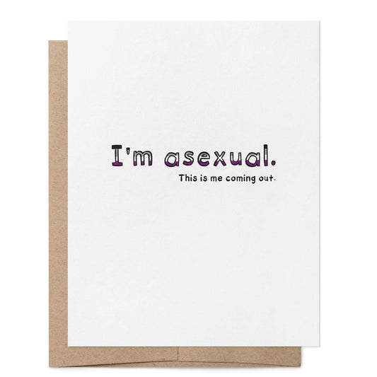 Asexual Coming Out Card