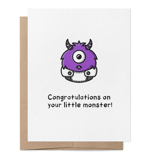 Congratulations on Your Little Monster Card
