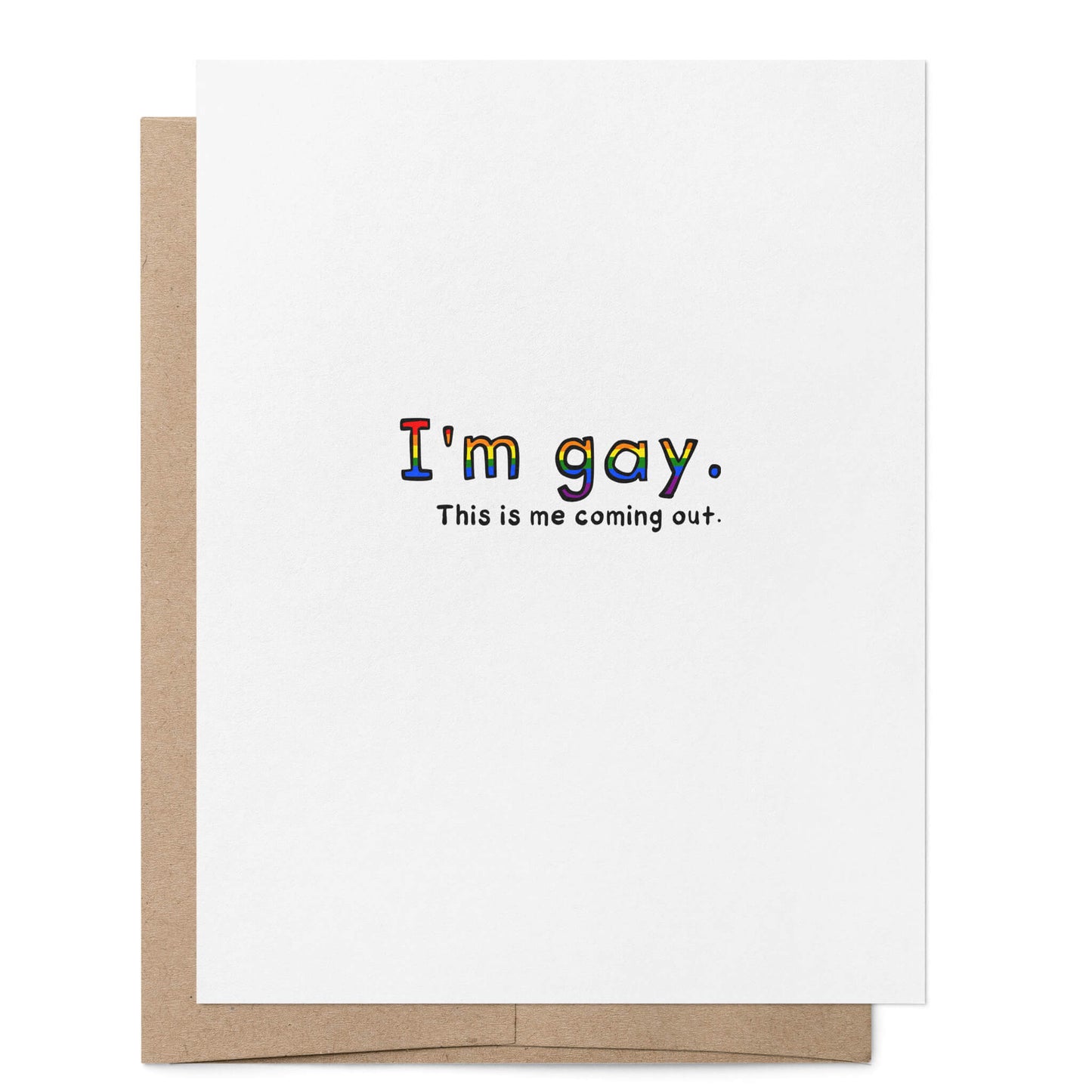 Gay Coming Out Card