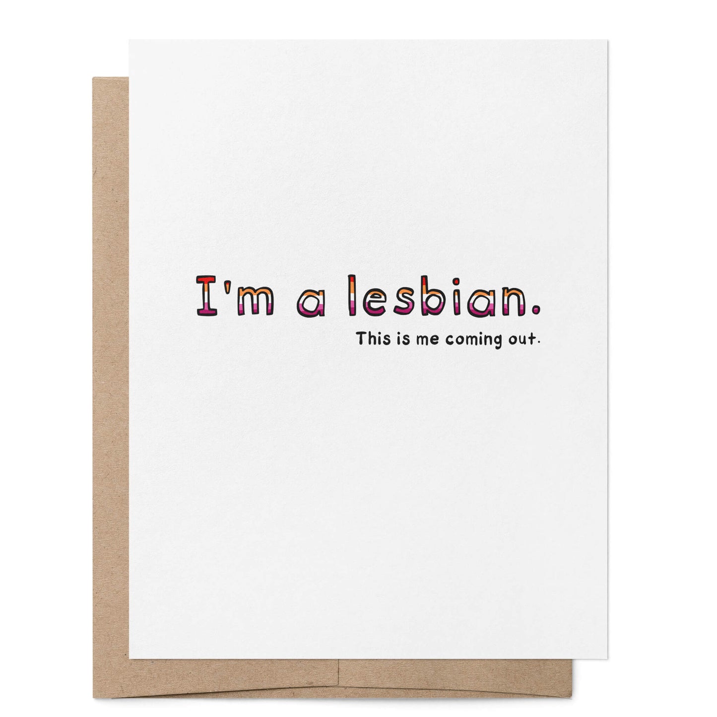 Lesbian Coming Out Card