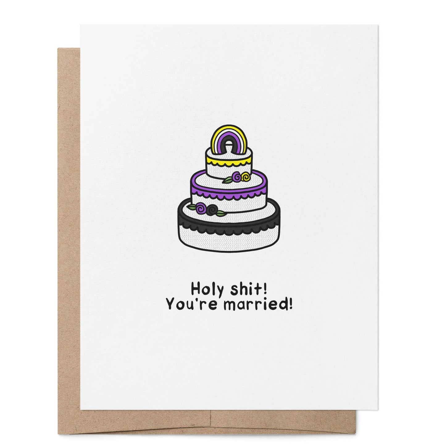Nonbinary You're Married Card