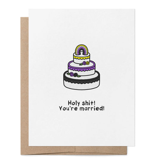 Nonbinary You're Married Card