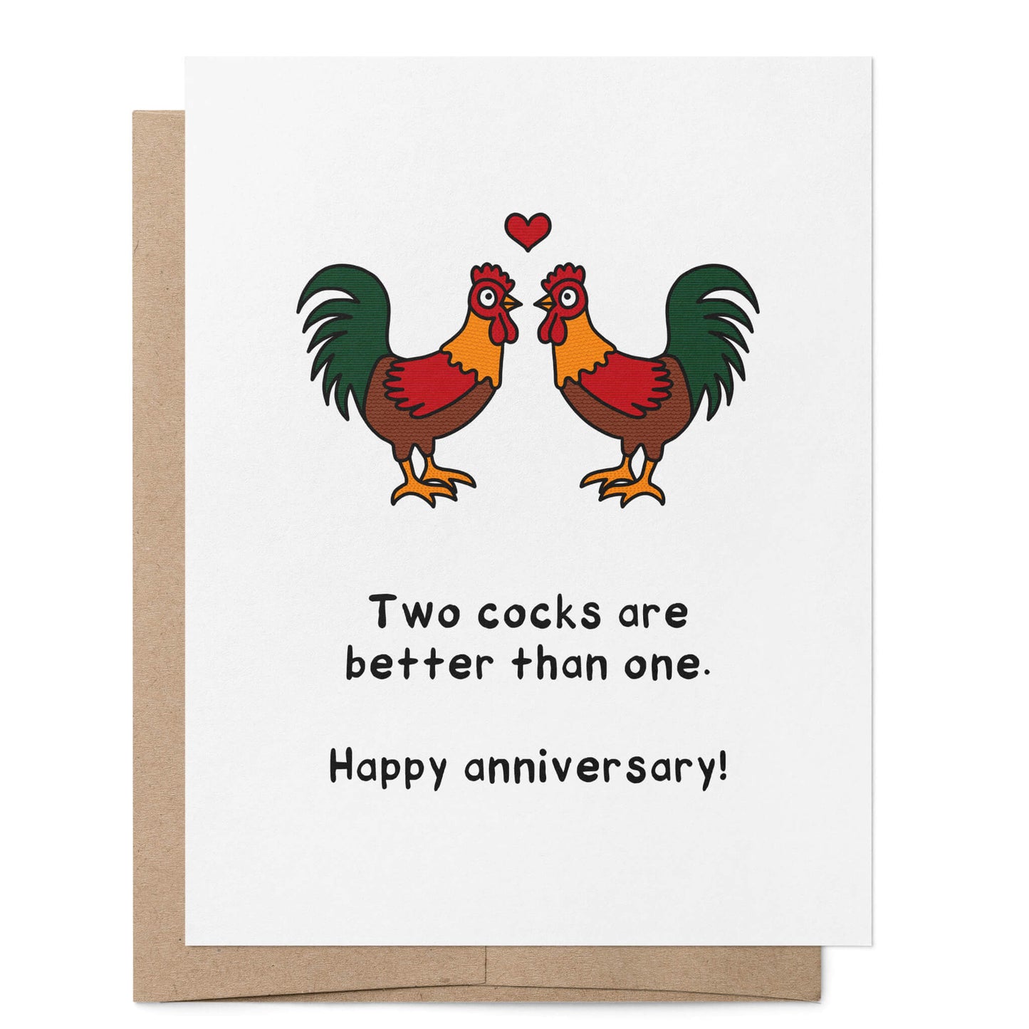 Two Cocks are Better Than One Card