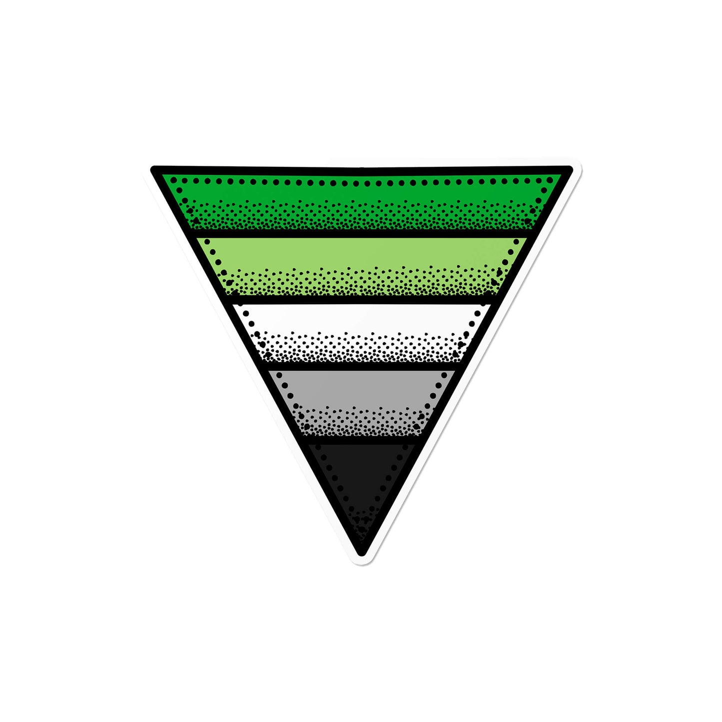 Aromantic Triangle Sticker