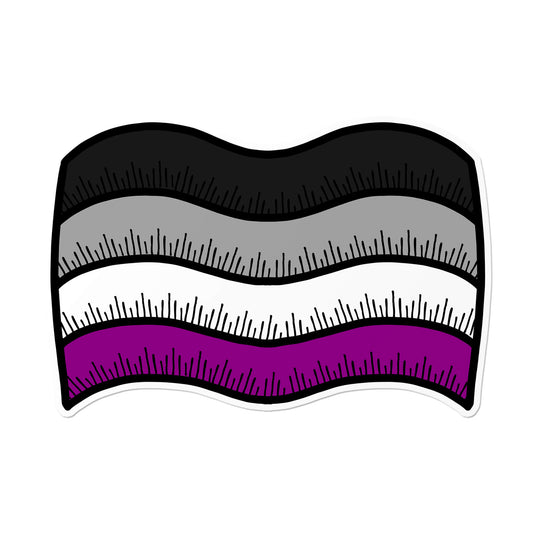 Asexual Flag Sticker