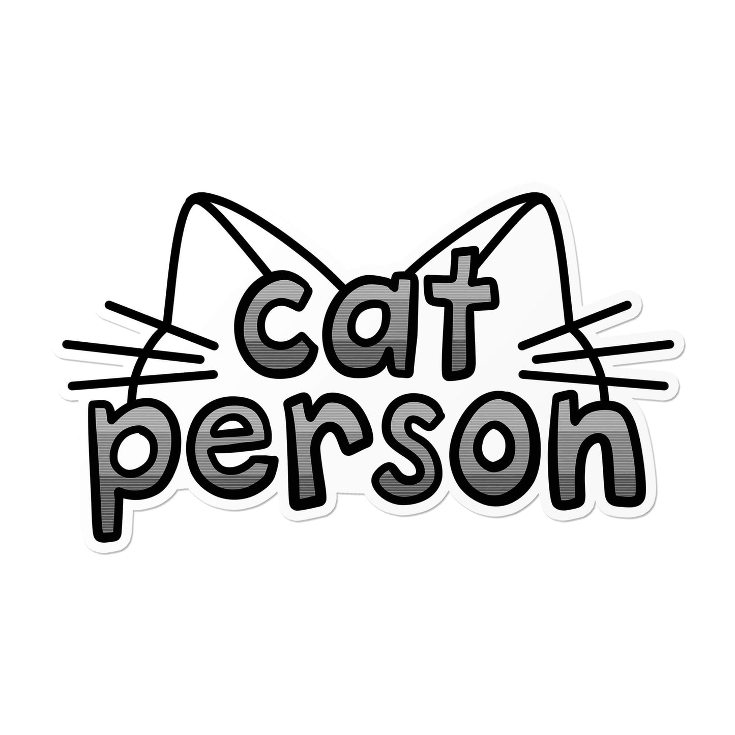 Cat Person Sticker