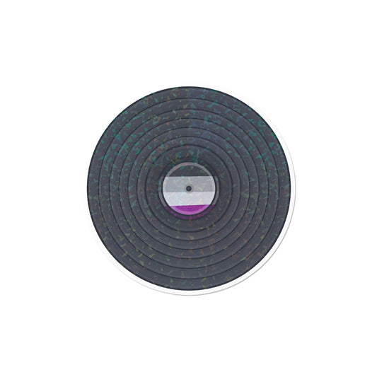 Holographic Asexual Record Sticker