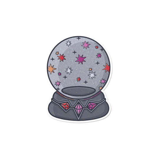Holographic Lesbian Crystal Ball Sticker