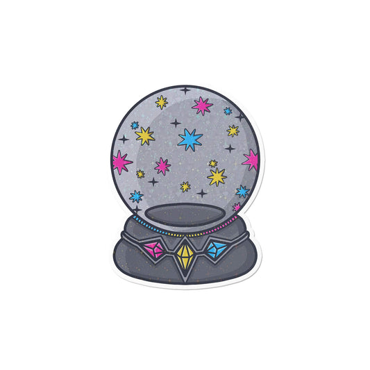 Holographic Pansexual Crystal Ball Sticker
