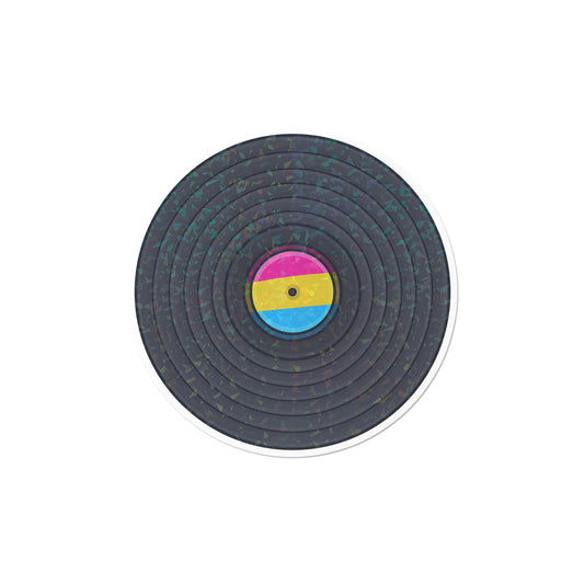 Holographic Pansexual Record Sticker