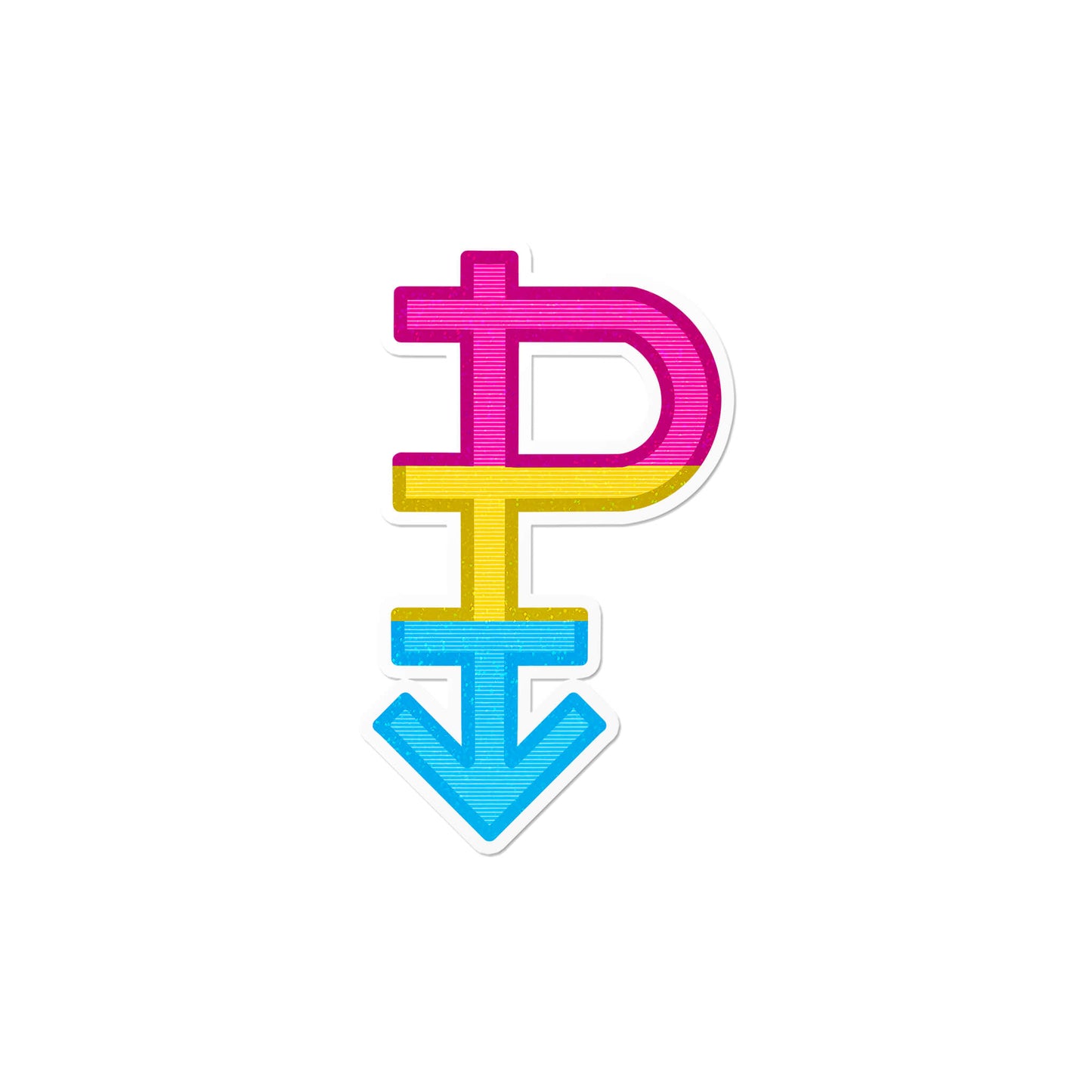 Holographic Pansexual Symbol Sticker