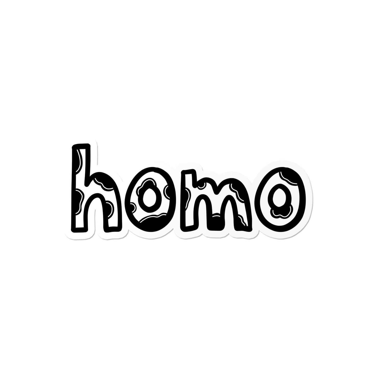 Homo Cow Print Sticker