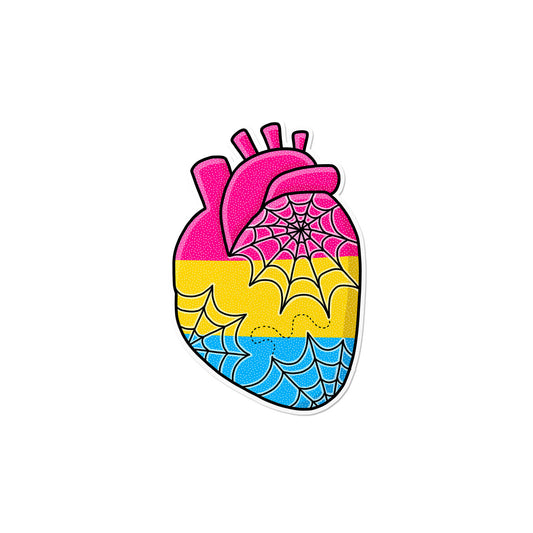 Pansexual Anatomical Heart Sticker