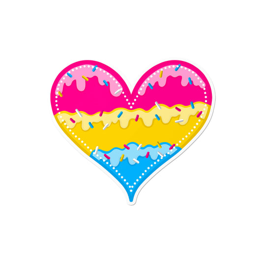 Pansexual Heart Sticker