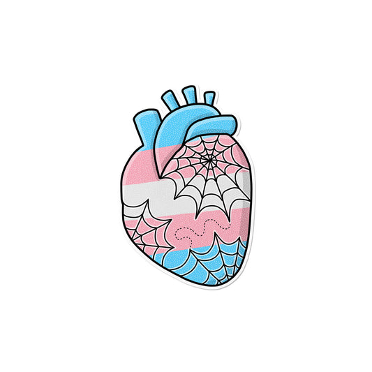 Transgender Anatomical Heart Sticker