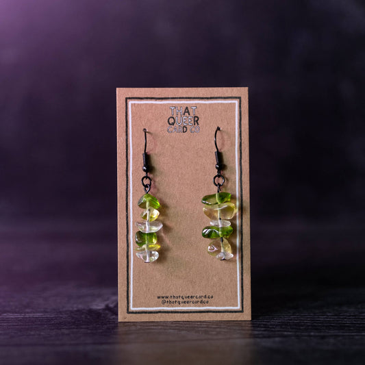 Aromantic Glass Bead Earrings